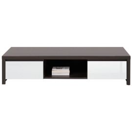 Телевизионный стол Kaspian Black Red White, 143x40.5x33.5 см, белый, коричневый (S128-RTV2S-WE/BIP) | Тв столы | prof.lv Viss Online