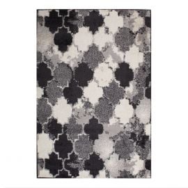 Home4You Lotto-7 Rug 100x150cm, Grey, Black, White (87269) | Carpets | prof.lv Viss Online