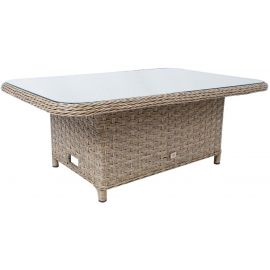 Home4You Pacific Garden Table, 120x80x65cm, Beige (10536) | Garden tables | prof.lv Viss Online