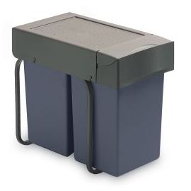 Контейнер для мусора GOLLINUCCI 2x14 литров​ (227GA) | Кухонная фурнитура | prof.lv Viss Online