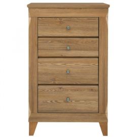 Black Red White Bergen Chest of Drawers, 72x47x116cm, Natural (S359-KOM4S-MSZ) | Commodes | prof.lv Viss Online