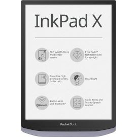 PocketBook InkPad X E-book Reader 32GB Grey (PB1040-J-WW) | Tablets and accessories | prof.lv Viss Online