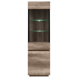 Black Red White Anticca Wardrobe, 60.5x46x205.5cm, Oak (S317-REG1W1D/60-DAMO) | Display cabinets | prof.lv Viss Online