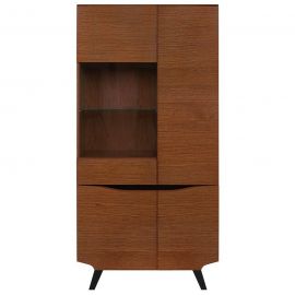 Black Red White Madison Wardrobe, 95x42x198cm, Oak (S431-REG3D1W/200-DABR) | Display cabinets | prof.lv Viss Online