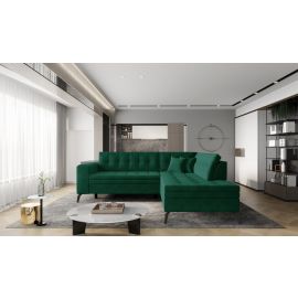 Stūra Dīvāns Izvelkams Eltap Lanvin Lukso 210x260x93cm, Zaļš (CO-LAN-RT-35LU) | Stūra dīvāni | prof.lv Viss Online