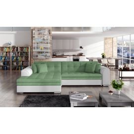 Stūra Dīvāns Izvelkams Eltap Sorento Soro/Soft 58x295x80cm, Zaļš (SO_26) | Mīkstās mēbeles | prof.lv Viss Online