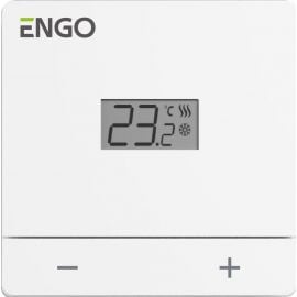Термостат Engo EASY230W Telpas 230V, белый (1982504) | Регуляторы, клапаны, автоматика | prof.lv Viss Online