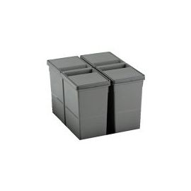 Контейнер для мусора GOLLINUCCI 2 x 11 л​ (461.450.10.500) | Кухонная фурнитура | prof.lv Viss Online