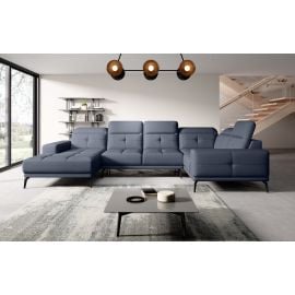 Eltap Neviro Poco Corner Sofa 201x350x77cm, Blue (CO-NEV-RT-40PO) | Sofas | prof.lv Viss Online