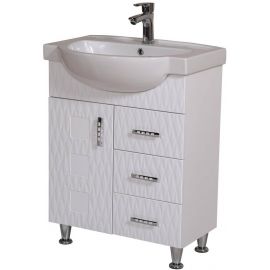 Aqua Rodos Asoļ 65 Bathroom Cabinet with Sink White (195838) | Bathroom furniture | prof.lv Viss Online