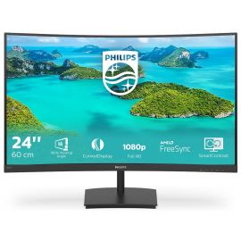Philips 241E1SC Monitor 24, FHD 1920x1080px 16:9, Black | Monitors | prof.lv Viss Online