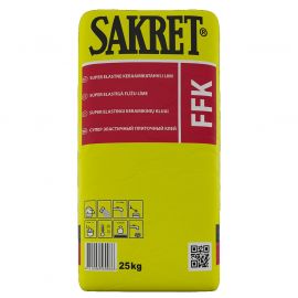 Sakret FFKS Быстросохнущий клей для плитки с улучшенными свойствами C2FT 25кг | Сухие строительные смеси | prof.lv Viss Online