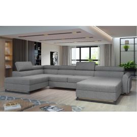 Izvelkams Dīvāns Eltap Josette Sawana U Veida 190x370x98cm Kreisais Stūris Pelēks (Jos_10) | Izvelkamie dīvāni | prof.lv Viss Online