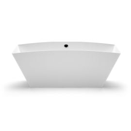 Vanna Vispool Ondina 1 Akmens masa 169x80cm Bez pārplūdes Balta (AU01) | Stone mass baths | prof.lv Viss Online