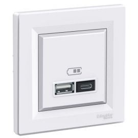 Schneider Electric Asfora Surface-Mounted Data Outlet, White (EPH2700321) | Mounted switches and contacts | prof.lv Viss Online