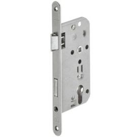 Hafele Door Lock PZ, Left, Class 2, Inox (911.03.849) | Door locks | prof.lv Viss Online