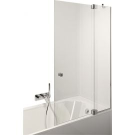 Стеклянная стена для ванны Paola 80PAO прямоугольная 80x150 см прозрачная белая | Stikla Serviss | prof.lv Viss Online