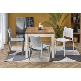 Halmar Tiago Extendable Table 90x90cm, Oak/White | Wooden tables | prof.lv Viss Online
