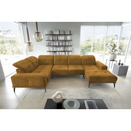 Eltap Neviro Loco Corner Sofa 201x350x77cm, Yellow (CO-NEV-LT-45LO) | Sofas | prof.lv Viss Online