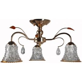 Ernestina Glass Lamp 40W, E14 Gold (148437) | Ceiling lamps | prof.lv Viss Online