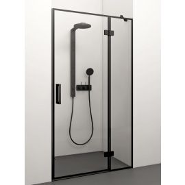Dušas Durvis Stikla Serviss Adele 80cm 80ADE+B_D Caurspīdīgas Melna | Dušas durvis / dušas sienas | prof.lv Viss Online