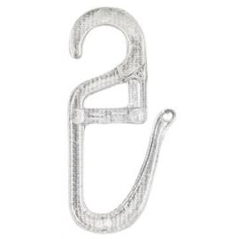 Decorative Hooks for Rings Ø16mm, 30pcs, Transparent | Curtain hooks and accessories | prof.lv Viss Online