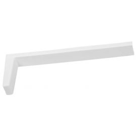 Dekorika No. 14 PVC Cover for Wall Bracket, L14cm, White | Curtain hooks and accessories | prof.lv Viss Online