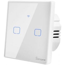 Sonoff T0EU2C-TX Smart Wi-Fi Touch Wall Switch White (IM190314010) | Sonoff | prof.lv Viss Online