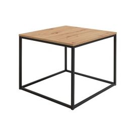 Черно-красно-белый кофейный столик Aroz 69x69x53 см, дуб (D05034-LAW/69-DDZN) | Журнальные столики | prof.lv Viss Online
