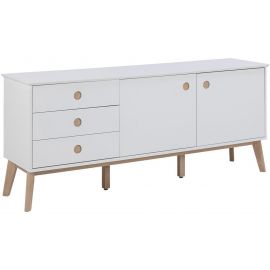 Home4you Century Chest of Drawers 45x180x75cm White (AC91721-1) | Commodes | prof.lv Viss Online