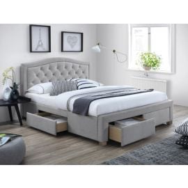 Кровать Electra с подъемным механизмом, 160x200 см, без матраса, серого цвета | Signal | prof.lv Viss Online