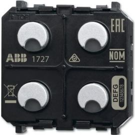 Abb SU-F-2.0.PB.1-WL Wireless Sensor/Wall Switch 2-v Black (2CKA006200A0107) | Abb | prof.lv Viss Online