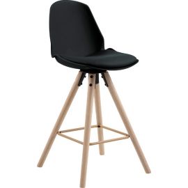 Bāra Krēsls Home4you Oslo, 46.5x45.5x92.5cm, Melns (AC95688-1) | Bāra krēsli | prof.lv Viss Online