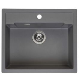 Reginox Amsterdam 54 Built-in Granite Kitchen Sink, Anthracite (R31056) | Kitchen sinks | prof.lv Viss Online