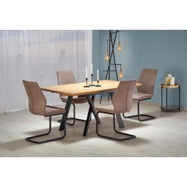 Halmar Capital Extendable Table 180x90cm, Oak/Black | Wooden tables | prof.lv Viss Online