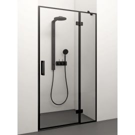 Glass Service Adele 70cm 70ADE+B_D Shower Door Transparent Black | Stikla Serviss | prof.lv Viss Online