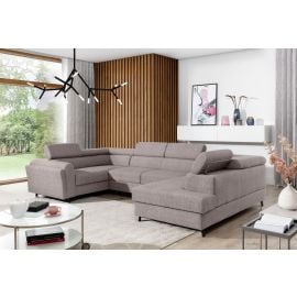 Eltap Escada Palacio Corner Pull-Out Sofa 200x330x98cm, Grey (Esc_69) | Corner couches | prof.lv Viss Online