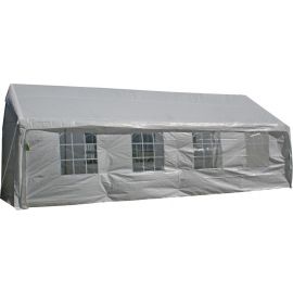 Палатка для вечеринок Home4You садовая навесная 4x8м белая (09439) | Садовые навесы | prof.lv Viss Online