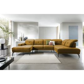 Eltap Bretan Loco Corner Sofa 205x350x107cm, Yellow (CO-BRE-RT-45LO) | Sofas | prof.lv Viss Online