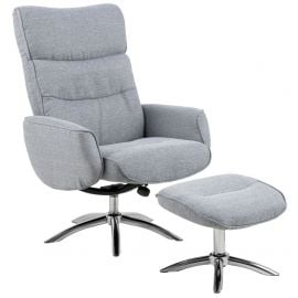 Home4You Westfield Relaxing Chair Grey | Upholstered furniture | prof.lv Viss Online
