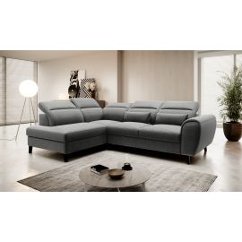 Eltap Noble Flores Corner Pull-Out Sofa 201x255x100cm, Grey (CO-NOB-LT-04FL) | Living room furniture | prof.lv Viss Online