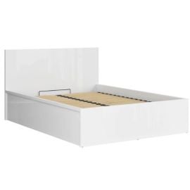 Черно-красно-белая раскладная кровать Tetrix 140x200 см, без матраса, белая | Мебель для спальни | prof.lv Viss Online