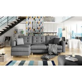 Eltap Asgard Sawana Retractable Corner Sofa 162x250x97cm Dark Grey (AsgL_02) | Corner couches | prof.lv Viss Online