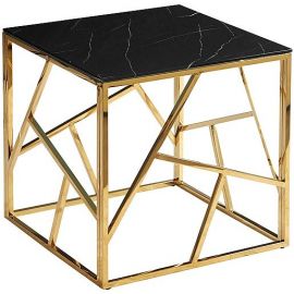 Signal Escada B II Coffee Table, 55x55x55cm Black, Gold (ESCADABCZMAZL) | Coffee tables | prof.lv Viss Online