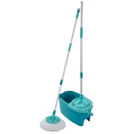 Leifheit Rotation Disc Mop Ergo Floor Cleaning Set 26cm Grey, Green (1055413) | Cleaning | prof.lv Viss Online