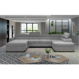 Извлекаемый угловой диван Eltap Josette Monolith 190x370x98 см, серый (Jos_38) | Eltap | prof.lv Viss Online