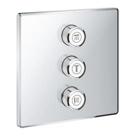 Dušas Termostata Virsapmetuma Daļa Grohe Grohtherm SmartControl Triple Hroms (131121004) | душ | prof.lv Viss Online