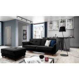 Eltap Bellis Extendable Sofa 220x90x83cm Universal Corner, Black (SO-BEL-10LO) | Sofas | prof.lv Viss Online