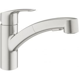 Grohe Eurosmart Kitchen Sink Mixer with Pull-Out Spray, Chrome (30305DC1) | Kitchen mixers | prof.lv Viss Online