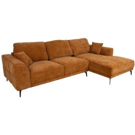 Stūra Dīvāns Home4you Olivia RC 103/170x293x88cm, Labais stūris, Brūns (34693) | Mīkstās mēbeles | prof.lv Viss Online